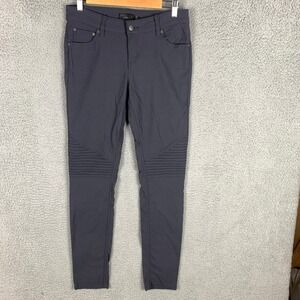 prAna Brenna Women's Moto Style Skinny Pants Size 6 in Dark Gray‎ Outdoor Hiking